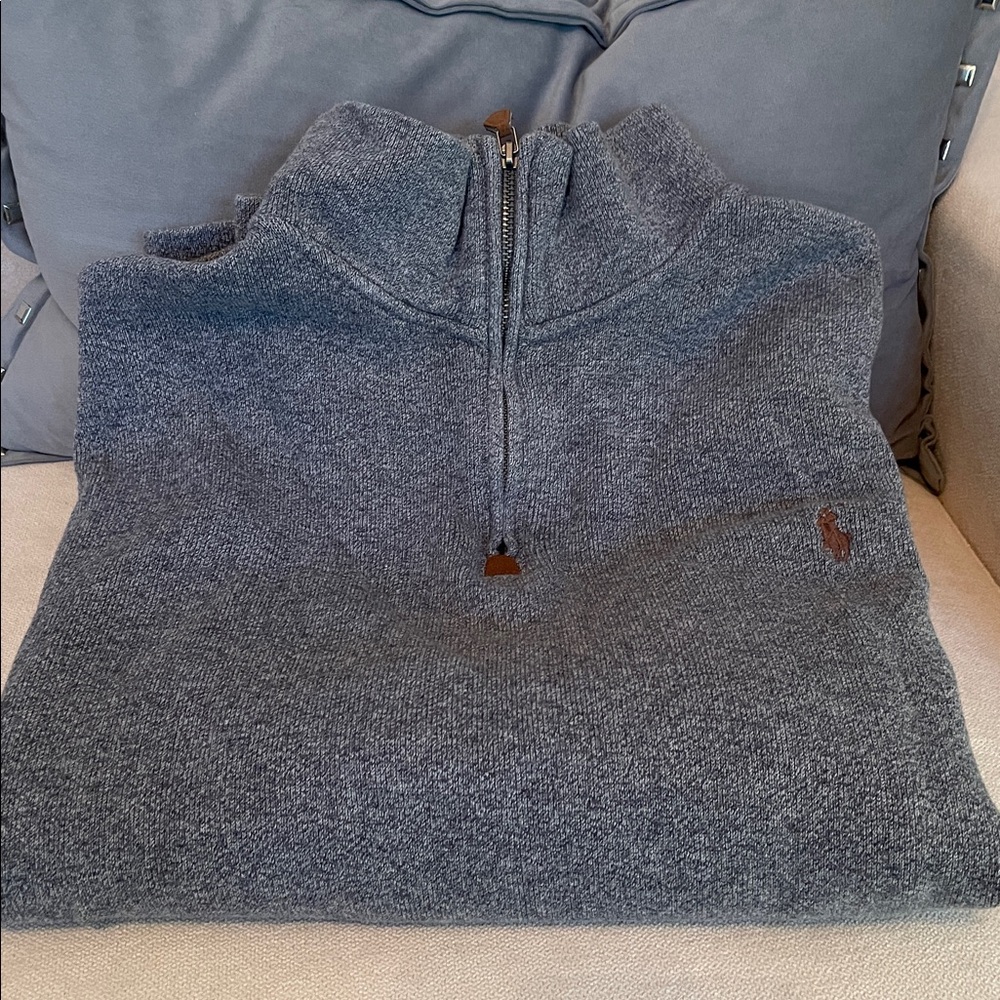 Men’s Polo by Ralph Lauren Quarter-zip Sweater. XL